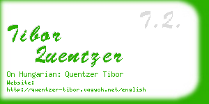 tibor quentzer business card